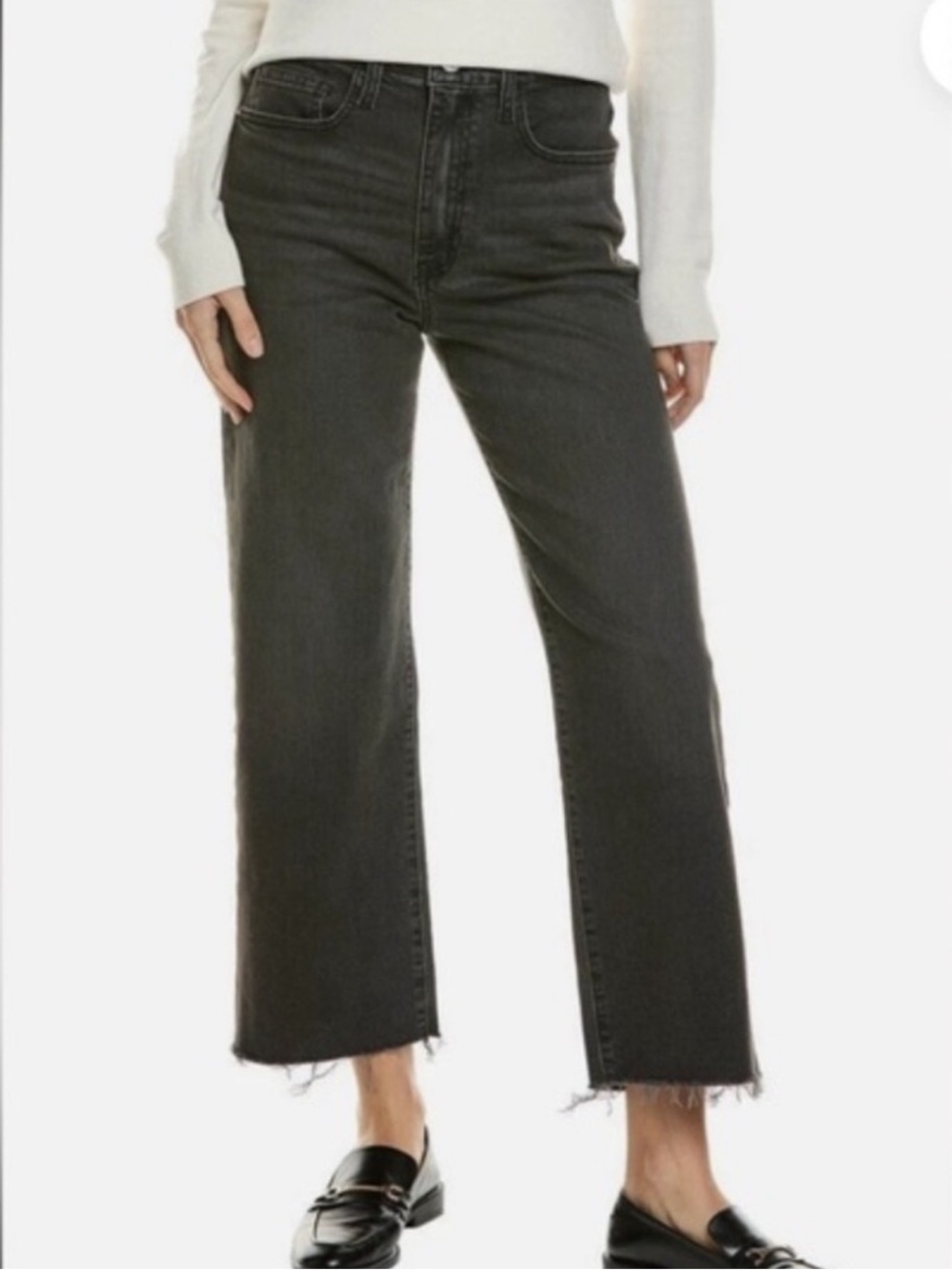 NEW FRAME Le Jane Crop Ankle Straight Wide Leg Jeans.  27” Inseam.  Size 29